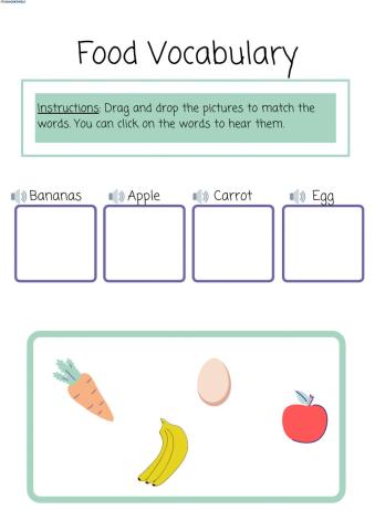 Food Vocabulary