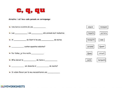 La c, q, qu