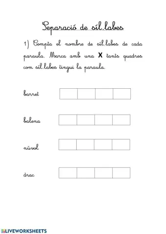 Separació de síl·labes