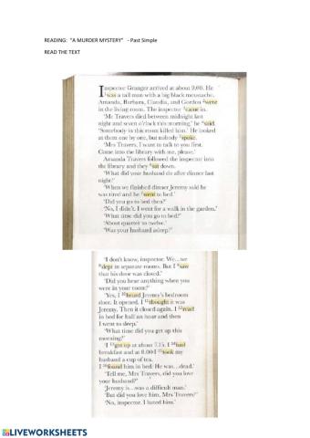 Reading comprehension