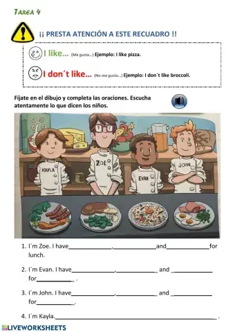 I like - i don-t like -