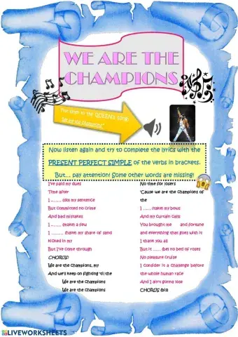 WE ARE THE CHAMPIONS