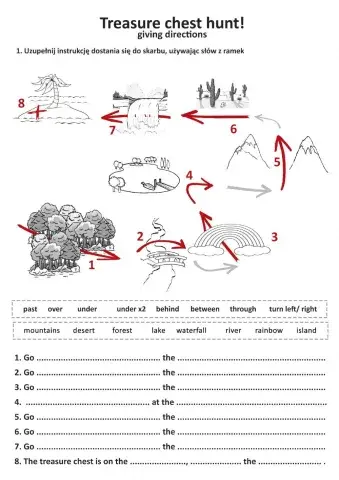 Treasure chest hunt - directions