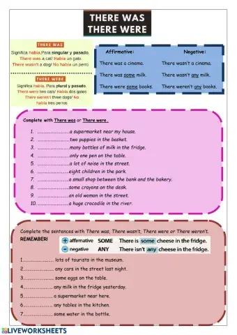 There was, there were