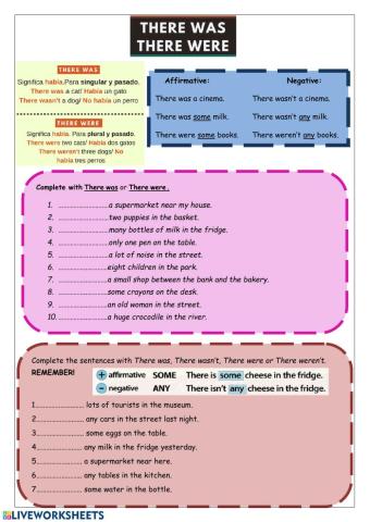 There was, there were