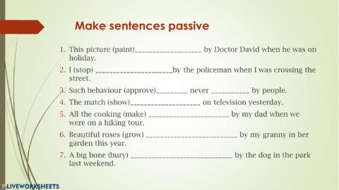 Past-Present Passive