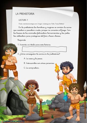 La Prehistoria-Lectura 1