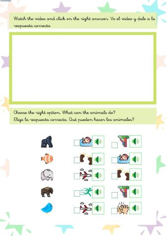 What can animals do