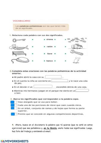 Palabras Polisémicas