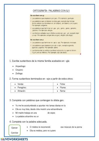 Reglas g-j