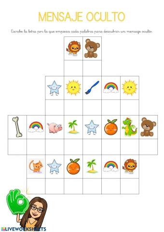 Conciencia fonológica - mensaje oculto