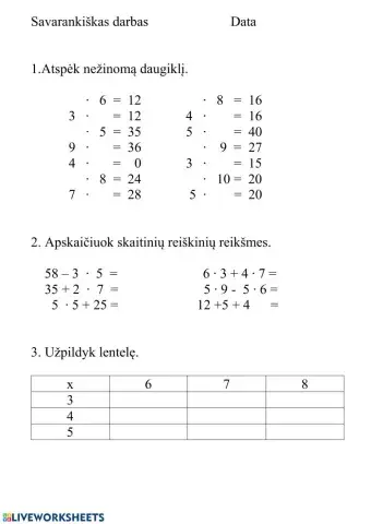 Savarankiškas darbas