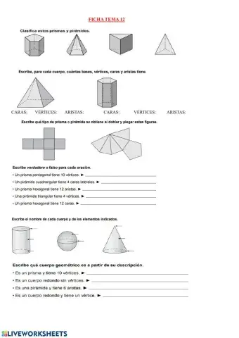 Cuerpos geométricos