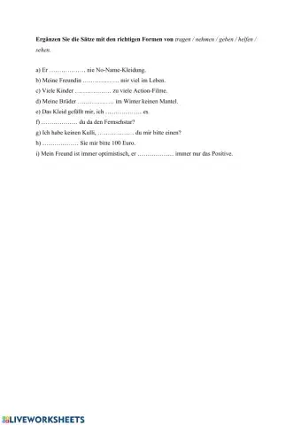 Verben mit Vokalwechsel