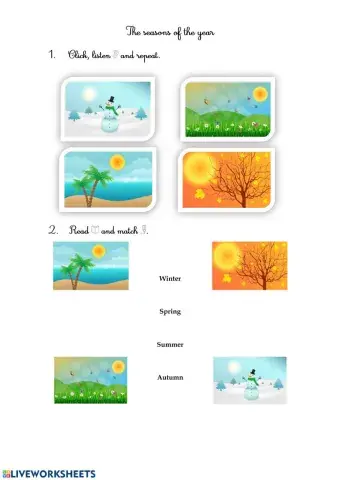 The seasons of the year