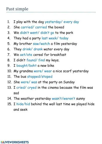 Past simple