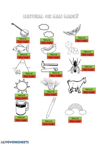 Natural-man made - save water