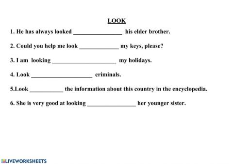 Upstream 3, Unit 5 (LOOK)