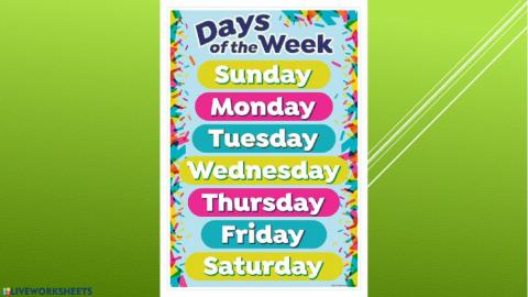 The Days of the Week