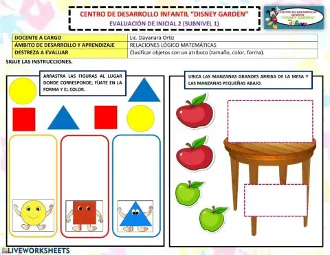Clasificación de objetos por atributos