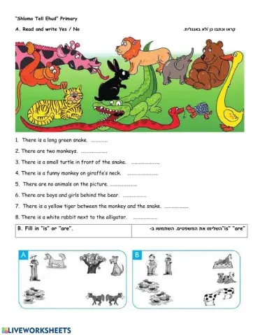 Animals There is -are