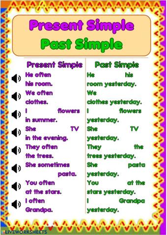 Present Simple and Past Simple