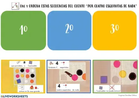 Une y ordena las secuencias del cuento