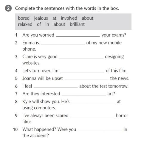 Task from the test New Matrix 7 Unit 7