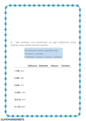 Lehenengo zifra zatitzailea baino txikiagoa