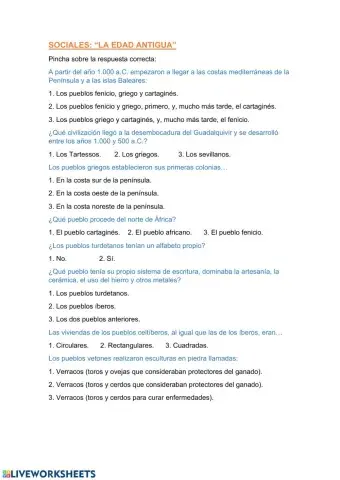 Sociales -la edad antigua-