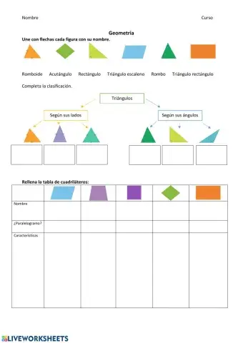 Triángulos y cuadriláteros