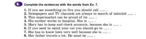 Alla Nesvit 9 Unit 7 Lesson 1-2 p 168-8