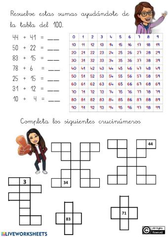 ABN-sumas y crucinúmeros