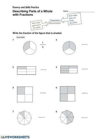 Describing Parts of a Whole with Fractions