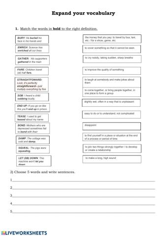 Random Vocabulary FCE