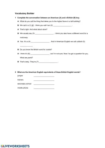 American English and British English