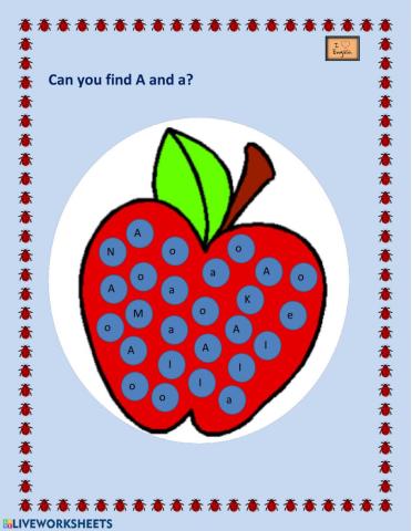 Letter A recognition