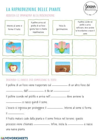 La riproduzione delle piante