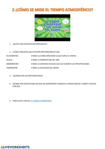 Medida tiempo atmosférico