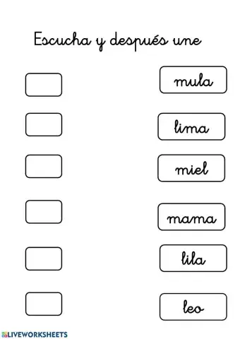 Une con flechas la palabra