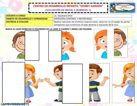 Ejercicios de simetría corporal