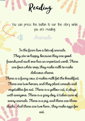 Reading 3º Primaria