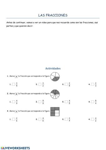 Fracciones iniciación