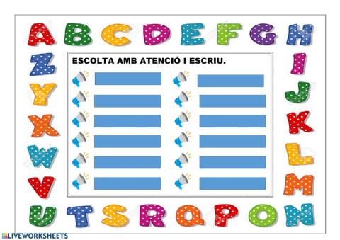 Escolta i escriu