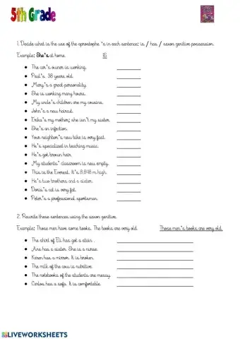 Saxon genitive - apostrophe s