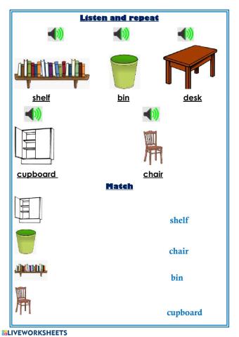 Objects in the house