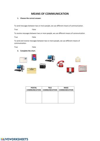 Mean of communication