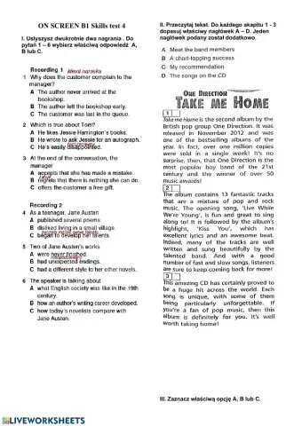 Culture - skills test