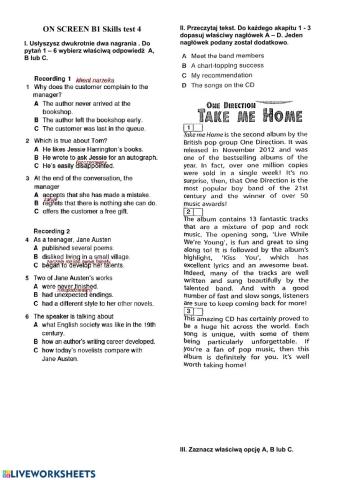 Culture - skills test