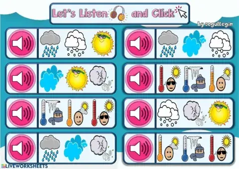 3.9. Weather - Let's Listen and Click